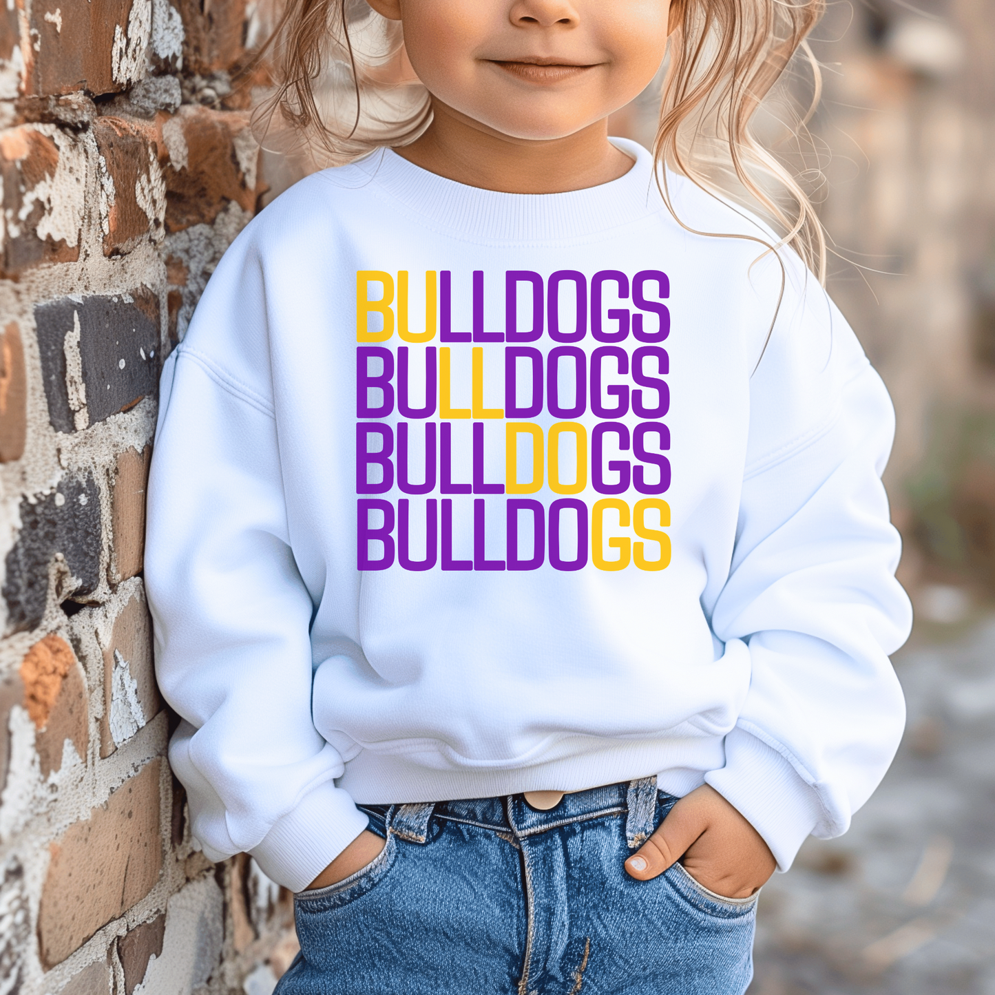 Kids Repeat Bulldogs Shirt - Cross & Crown Designs