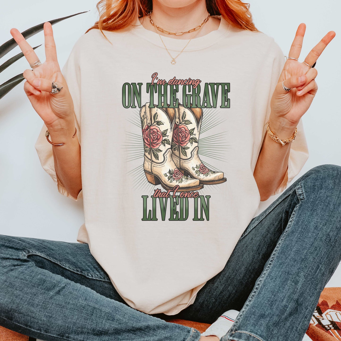 Dancing on the Grave Christian Graphic Tee
