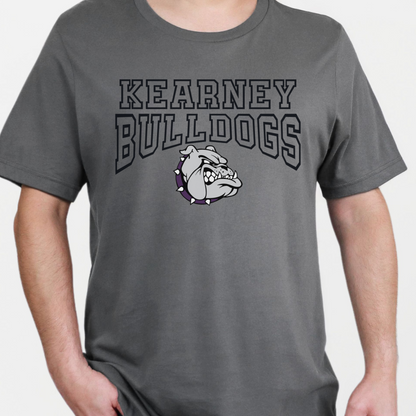 Adult Kearney Bulldogs (black) Shirt - Cross & Crown Designs