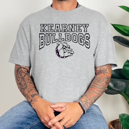 Adult Kearney Bulldogs (black) Shirt - Cross & Crown Designs