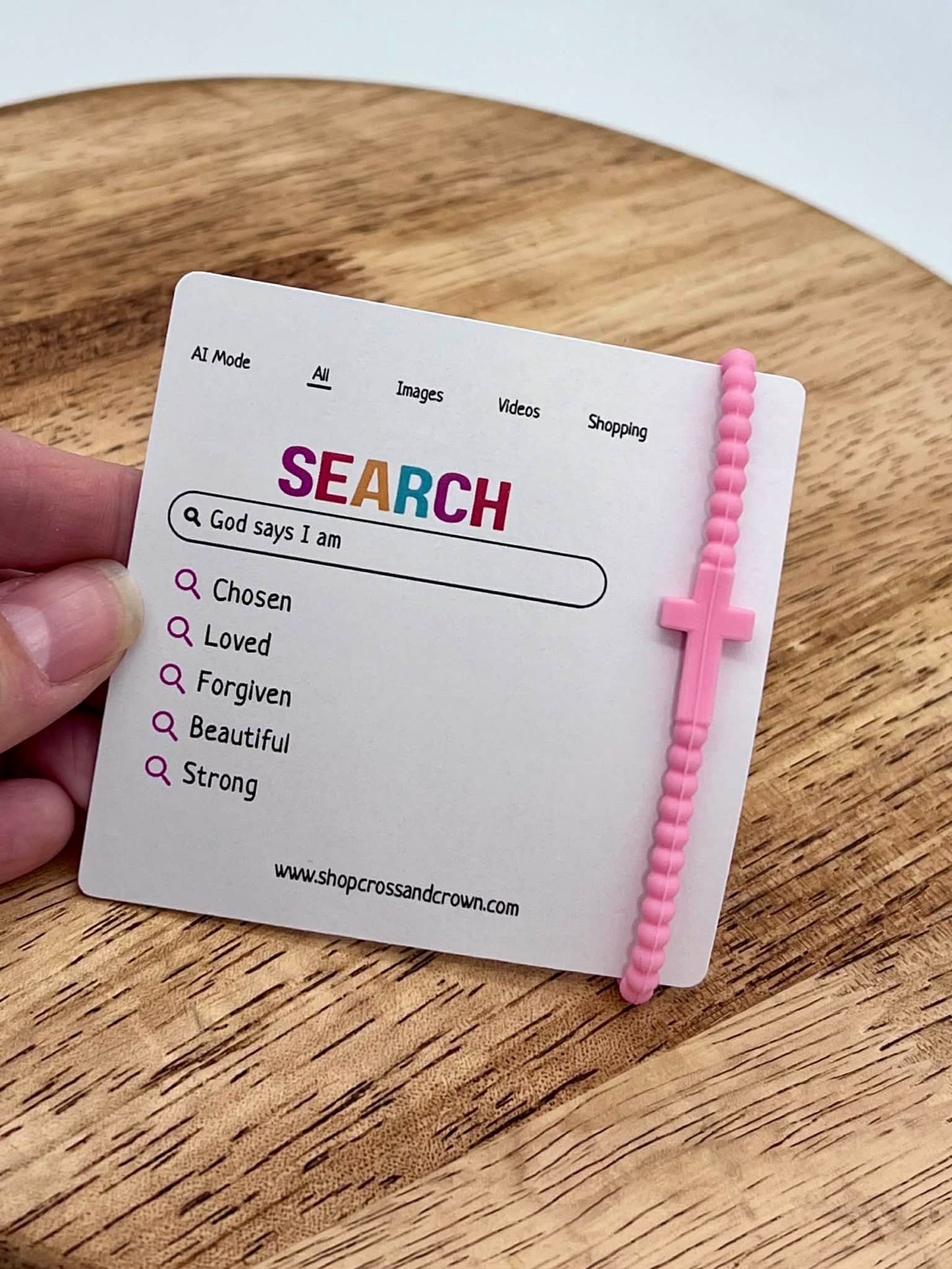 Children's Silicone Cross Bracelet