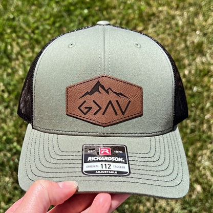 Christian Men's God is Greater Richardson Hat - Cross & Crown Designs