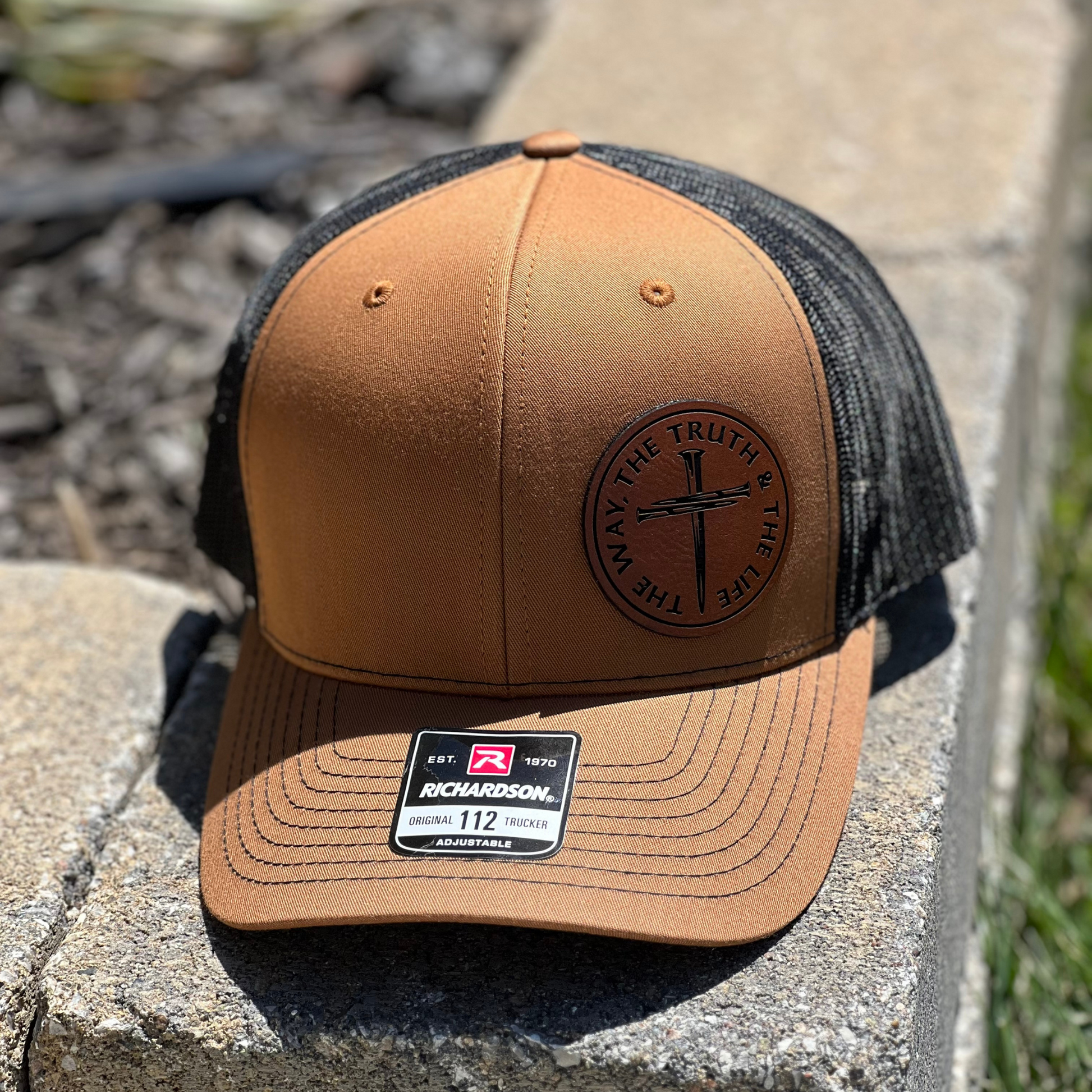 Christian Men's Jesus is the Way Richardson Hat - Cross & Crown Designs