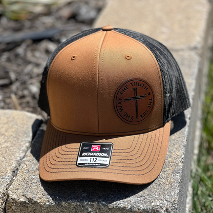 Christian Men's Jesus is the Way Richardson Hat - Cross & Crown Designs