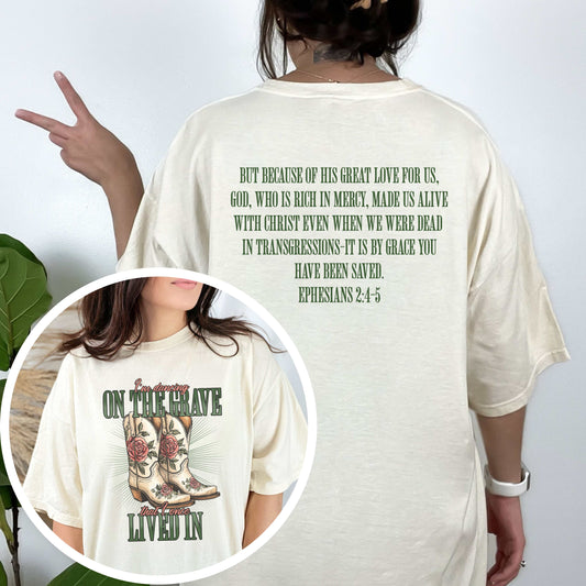 Dancing on the Grave Christian Graphic Tee