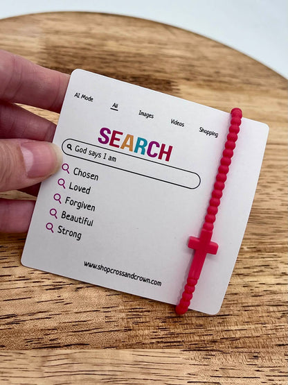 Children's Silicone Cross Bracelet