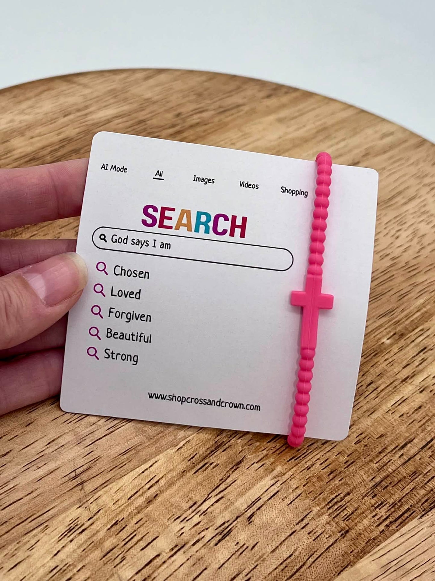 Children's Silicone Cross Bracelet