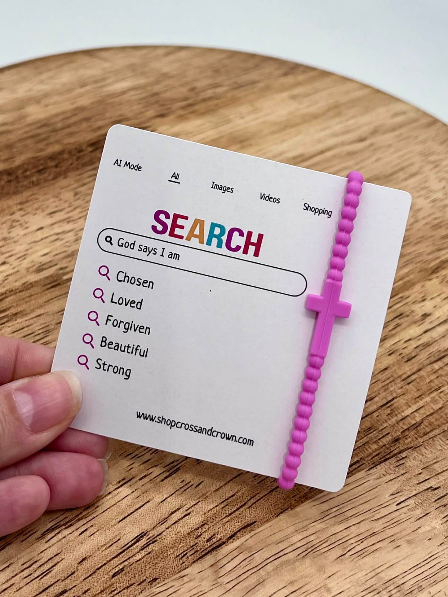 Children's Silicone Cross Bracelet